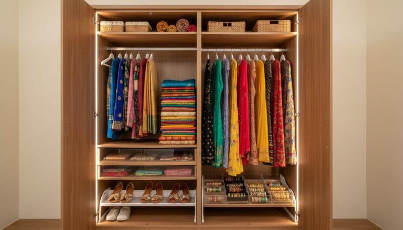 Wardrobe Organisation Tips for Indian Homes — Small Closets, Big Solutions