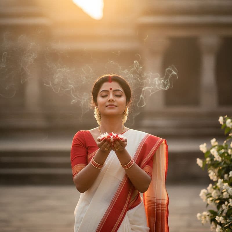 Durga Puja styling look 1