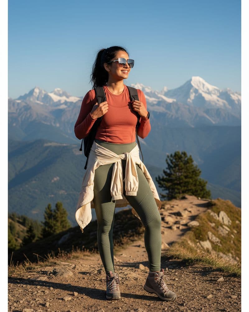 Adventure-ready vacation outfit